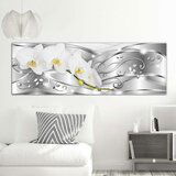 Slika - Flowering (1 Part) Narrow Silver 120x40 | shoptok.hr