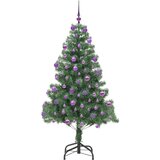 vidaXL Božično drevo med 300 LED z stojalom Zelena 180 cm PVC | Shoptok.si