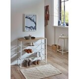 MID.YOU Regal Za Čevlje Lemgo, Barva Hrasta, Bela | Shoptok.si
