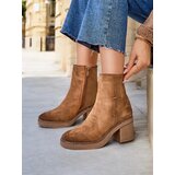 Resti Eco-suede women's ankle boots on a stiletto heel Egrios | ePonuda.com