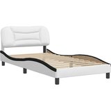  Okvir za krevet bez madraca Hvar bijelo-crni 100x200cm umjetna koža | Eponuda.com