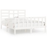 Furnova Posteljni okvir brez vzmetnice bel 140x200 cm trdna borovina, (21937429) | Shoptok.si