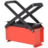 vidaXL Preša za izradu briketa od papira čelična 34 x 14 x 14 cm crno-crvena | shoptok.hr
