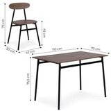 ModernHome OSLO blagovaonski set – stol i 4 stolice 110 × 70 cm | shoptok.hr