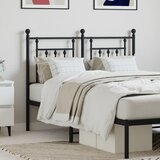vidaXL Metalno uzglavlje crno 120 cm | shoptok.hr