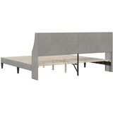  Krevetna konstrukcija Svijetlo siva 200 x 200 cm Baršun | Eponuda.com