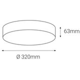  LED2 - Spoljna LED svetiljka sa senzorom DRUM LED/21W/230V IP65 3000K/4000K/6500K | Eponuda.com