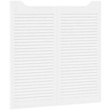 vidaXL Swing Doors Louvred Design 2 para Bela 100x100 cm | Shoptok.si