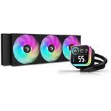 DeepCool Komplet za tekočinsko hlajenje AIO Liquid Cooler LQ360 ULTRA, 360mm, LCD, ARGB, črn | Shoptok.si