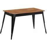 In Jedilna miza iz trdnega akacijevega lesa in jekla 120x60x76 cm