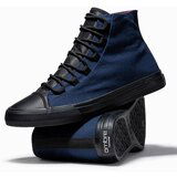 Ombre Men's shoes sneakers in combined materials - navy blue | shoptok.hr