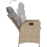  7-dijelni vrtni blagovaonski set od poliratana s jastucima bež | shoptok.hr