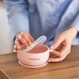 BabyOno Silikonska posuda s poklopcem, roza | Eponuda.ba