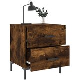  Noćni ormarići 2 kom boja hrasta 40x35x47 5cm konstruirano drvo | shoptok.hr