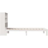 vidaXL Krevet s regalom za knjige bez madraca bijeli 90x190cm borovina | shoptok.hr
