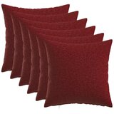  Jastuk s jastukom HEERLEN 6 kom. Vinska crvena Tkanina - boja crnog vina 30 x 30 cm 6 | shoptok.hr