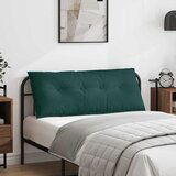 vidaXL Poglavni vzglavnik Temno zelena 120 x 19 x 50 cm blago | Shoptok.si