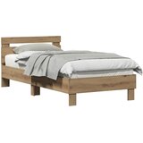  Krevetna konstrukcija Umjetnički hrast 193 x 95 x 88 cm | shoptok.hr