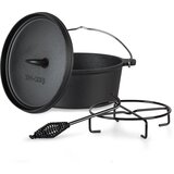 Klarstein galloway, lonac od lijevanog željeza, 4,5 bbq lonac, lijevano željezo, veličina s / 4,5 qt / 3,1 l | shoptok.hr