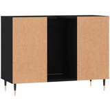 vidaXL Kopalniška omarica črna 80x33x60 cm inženirski les | Shoptok.si