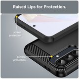 Techsuit Carbon Silicone maska za Samsung Galaxy A27 5G – crna | shoptok.hr