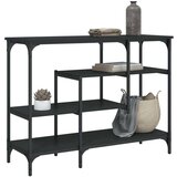  Konzolni stol s policama crni 100 x 35 x 75 cm Cijene