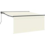  Skrovita tenda Krema 350 x 250 cm Poliester i aluminij | shoptok.hr