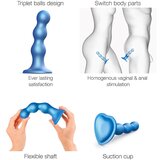 Strap-On-Me Balls S - sferični dildo u obliku potplata (plavi) | shoptok.hr