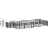  Kavez za pse crni 26,62 m² čelični | shoptok.hr