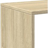 Pregrada regal za knjige 3 razina hrast 123x29x123 cm drveni | Eponuda.com