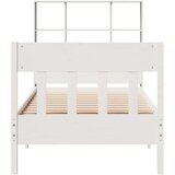 vidaXL Posteljni okvir brez vzmetnice bel 90x190 cm trdna borovina | Shoptok.si