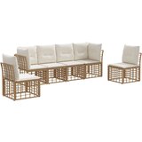  Set vanjskih sofa Prirodna Poliester - Prirodna bez stola | shoptok.hr