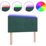  LED Naslon za glavo Gumbasto nabiranje Temno zelena 100 cm Žamet, (22052120) | Shoptok.si