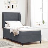  Krevet s opruga kutije Tamno siva 200 x 100 cm Baršun | shoptok.hr