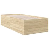  The Living Store Posteljni okvir sonoma hrast 90x200 cm inženirski les - Posteljni Okvir, (21445947) | Shoptok.si