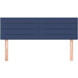 Posteljno vzglavje 2 kosa modro 72x5x78/88 cm blago, (20793556) | Shoptok.si
