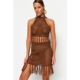 Trendyol Two-Piece Set - Brown - Fitted Cijene