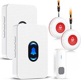 DAYTEE brezžični klicni sistem za nujno pomoč set 2 sprejemnika+3 gumbi | Shoptok.si