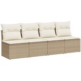  The living store vrtni kavč z blazinami 4-sedežni bež poli ratan - vrtni kavč, (21449247) | Shoptok.si
