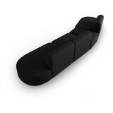 Milo Casa Črna sedežna garnitura iz šenilje levi kot 428 cm Paolo – | Shoptok.si