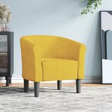  Zaobljena stolica žuta baršunasta | shoptok.hr
