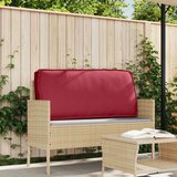 vidaXL Zunanja blazina Bordova Poliester 120 x 12 x 40 cm | Shoptok.si