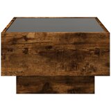  Stolić za kavu LED boja hrasta 70x50x30 cm konstruirano drvo | shoptok.hr