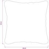  Jastuk s jastukom HEERLEN 6 kom. Svjetlosiva Baršun - Svjetlosiva 40 x 40 cm 6 | shoptok.hr