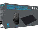 Logitech G502 x gaming mouse black + G240 gaming mouse pad cene