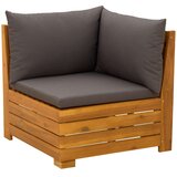  2 Komad Set lounge namještaja za vrt Čvrsto drvo akacije Smeđa | shoptok.hr