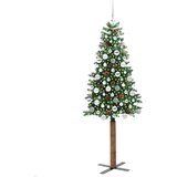 vidaXL Mršavo božićno drvce Zelena 180 cm PVC i čvrsto drvo bora | shoptok.hr