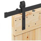 vidaXL Drsna vrata s kompletom vodil 90x210 cm trdna borovina | Shoptok.si