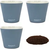 Cvetlični lončki s samodejnim zalivanjem Aquaphoric, set 3 kosov, modri, s substratom Fiber Soil za zelišča in rože, (5000248519)