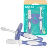 Baboo Toothbrush Set set zobne nege za dojenčke Blue Haze, 6m+ 3 kos Cene